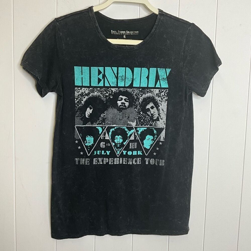 Karl Ferris Collection Womens Small Jimi Hendrix Graphic T Shirt Experience Tour